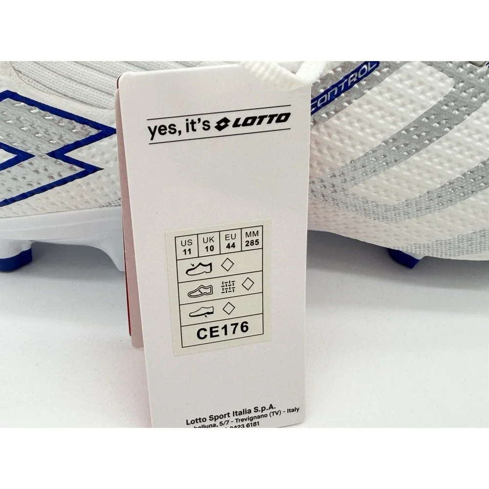 *Affordable!* Mens Size 11 - Lotto Maestro FG Soccer Cleats White Blue CE176